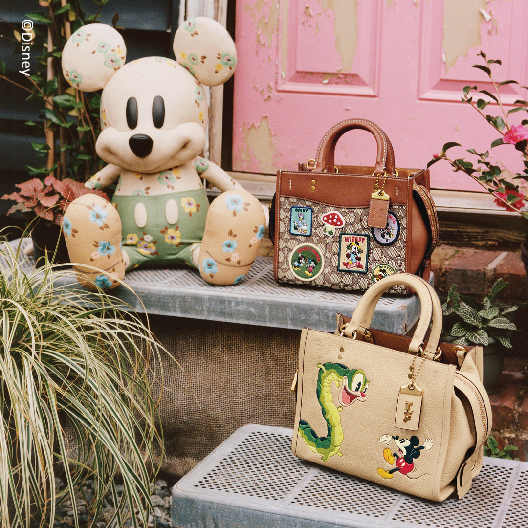 ナチュラルネイビー COACH × Disney ミッキー ぬいぐるみ 限定品