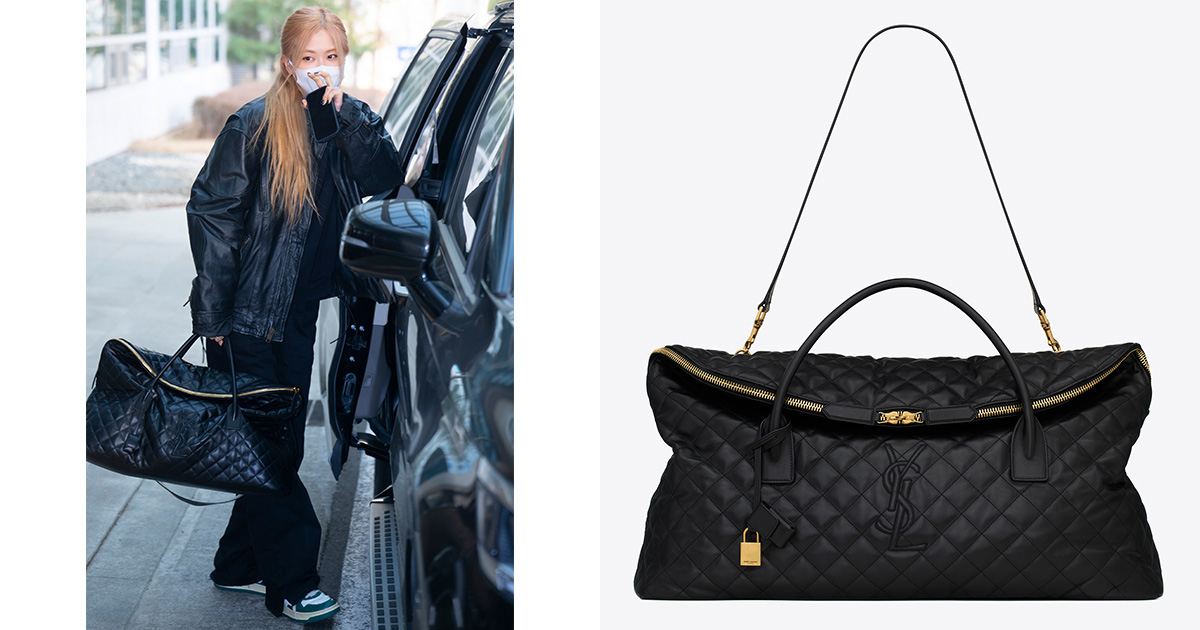 入手困難 BLACKPINK ROSE着用 サンローラン Ava 105mm サンダル 今日特価】YSL（サンローラン） ブラック バッグ 送料無料 在庫