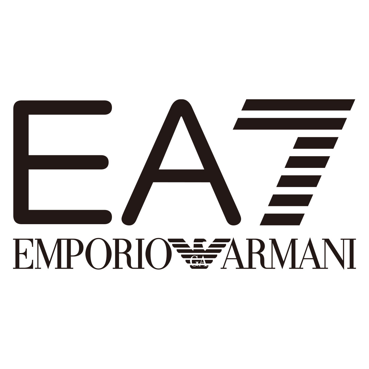 【EMPORIO ARMANI】【美品】 エンポリオアルマーニ　S ３D風ロゴ EMPORIO ARMANI EA7 (エンポリオ アルマーニ) ロゴプリント