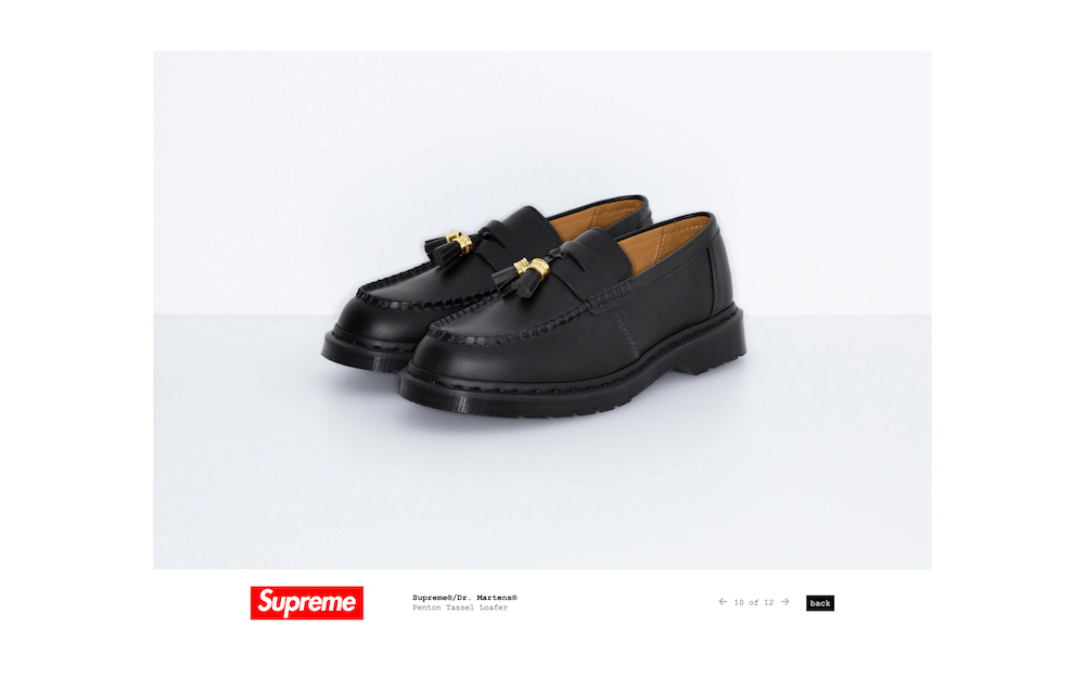 Supreme Dr. Martens Penton Tassel Loaferuk6 - ドレス/ビジネス