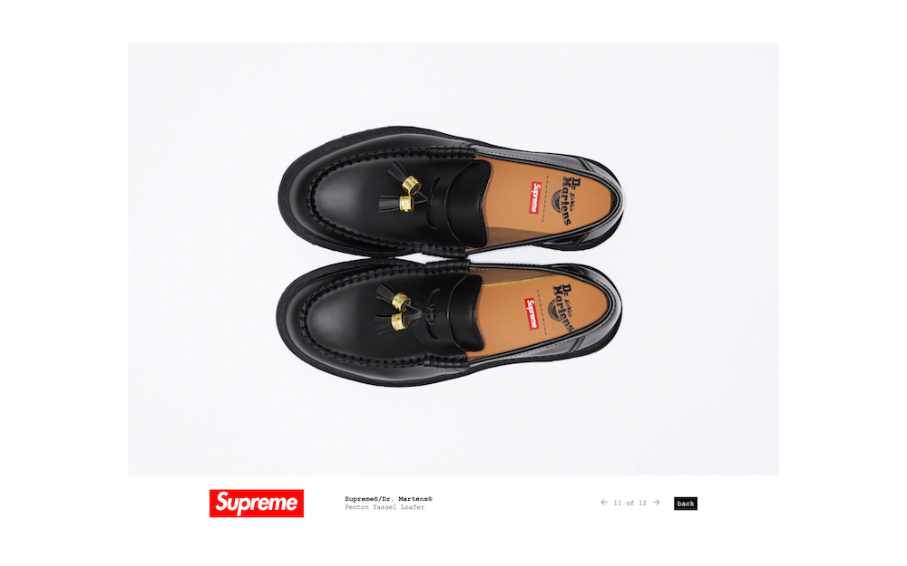 supreme Dr.Martinコラボタッセルローファー-