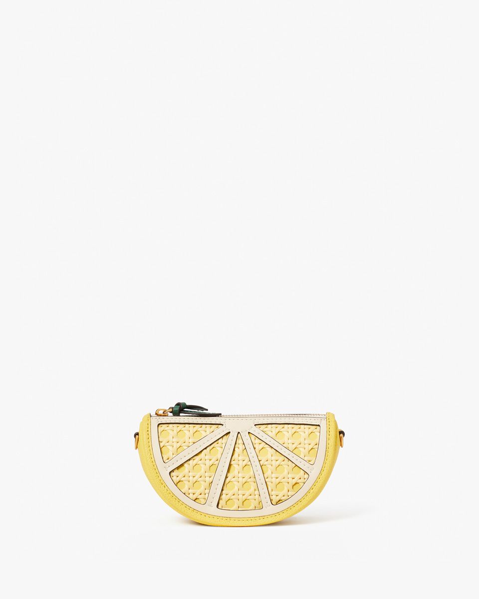 Vita Riva Wicker Lemon Clamshell Clutch - Seven Season