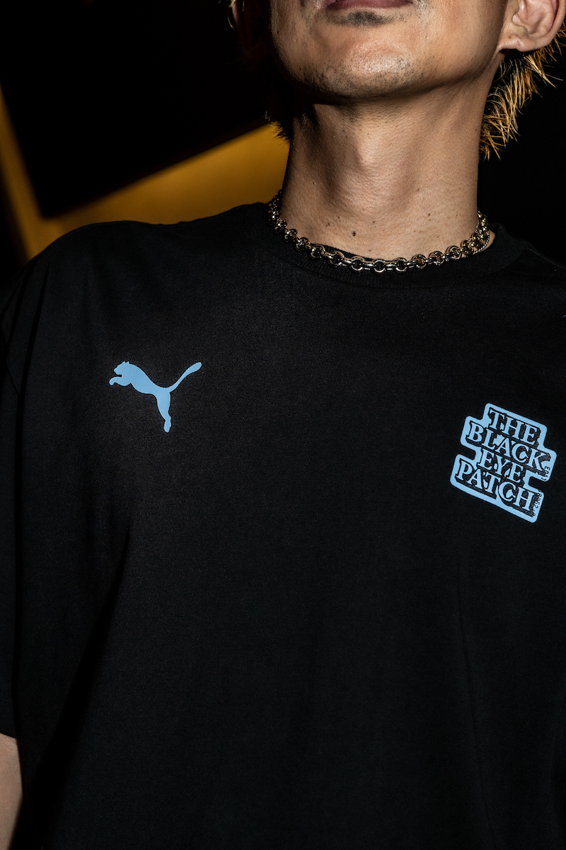 MCFC x black eye patch T 黒 長袖 M-