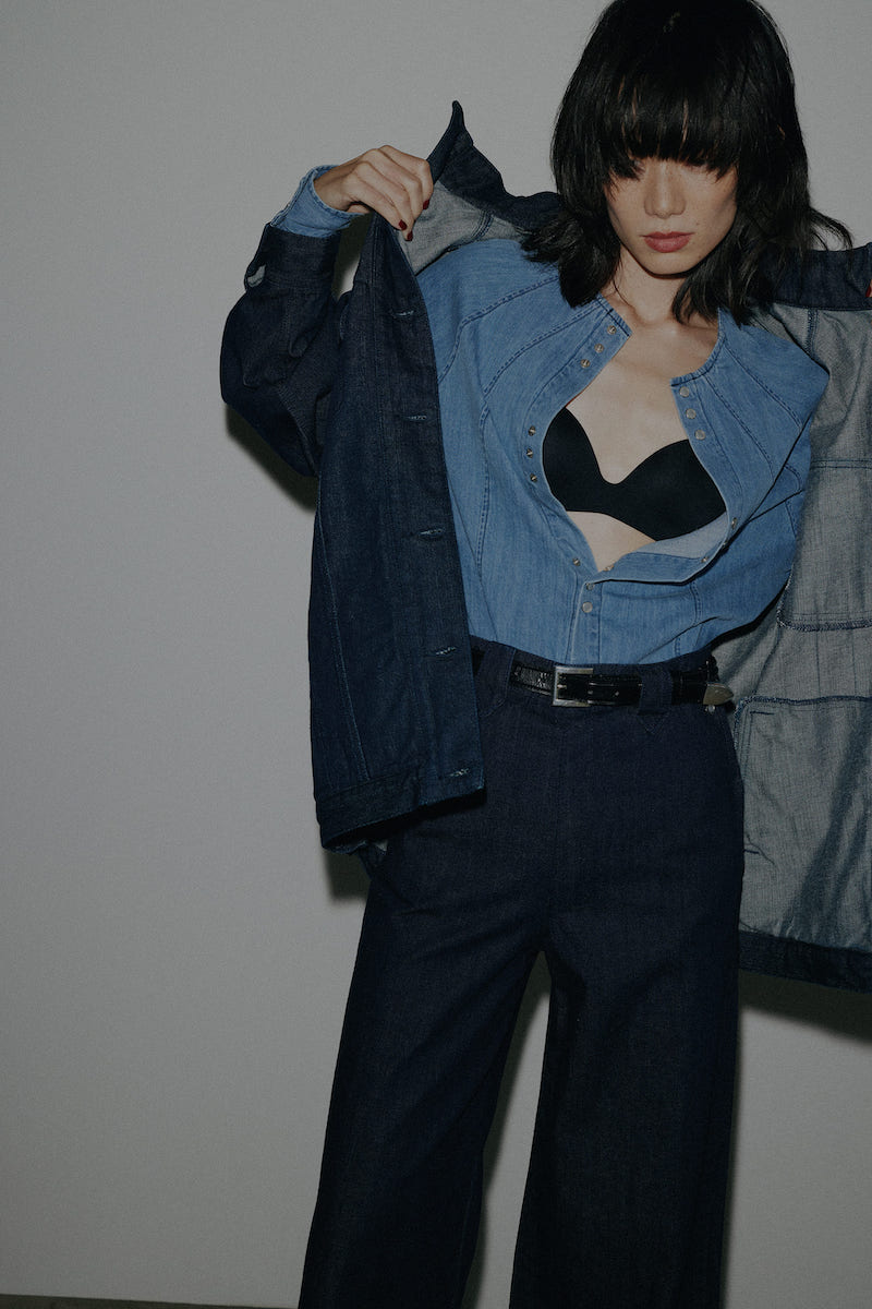 AMERI×Lee コラボGジャン OVERSIZE DENIM JACKET-