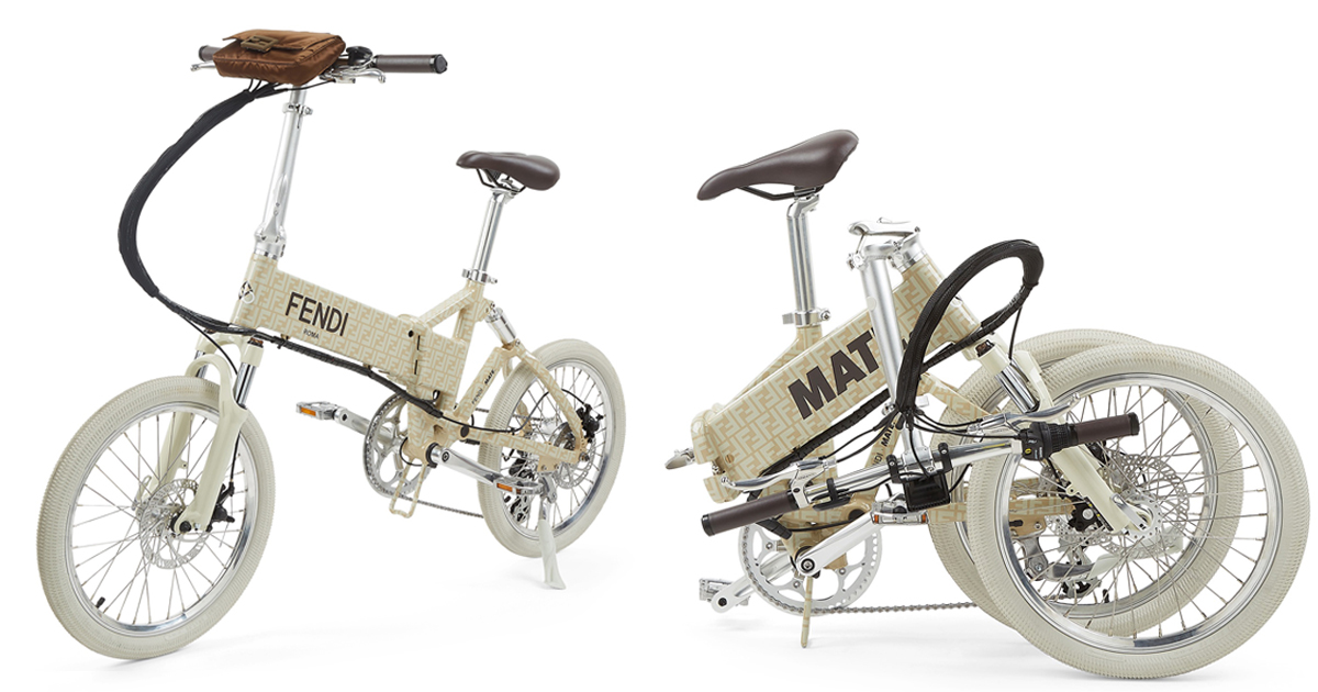 フェンディ」と「メイトバイク」がコラボ 折りたたみ式eバイクは170万