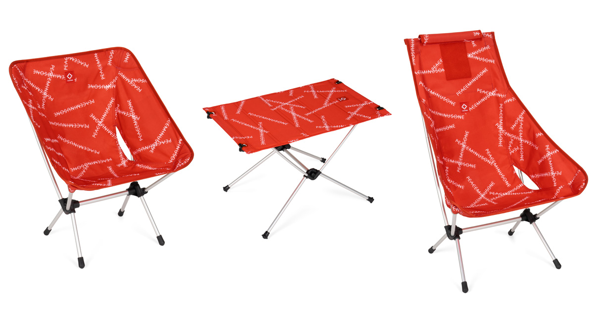 【レア】新品 PEACEMINUSONE × Helinox テーブル コラボ 9/9発売｜PEACEMINUSONE × Helinox collection｜抽選/販売/定価