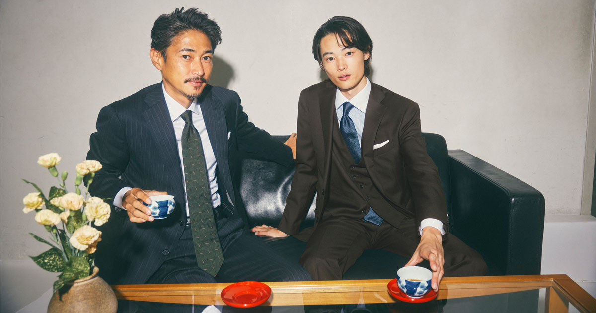 窪塚洋介・愛流親子が「スーツスクエア」の新キャンペーンビジュアルに
