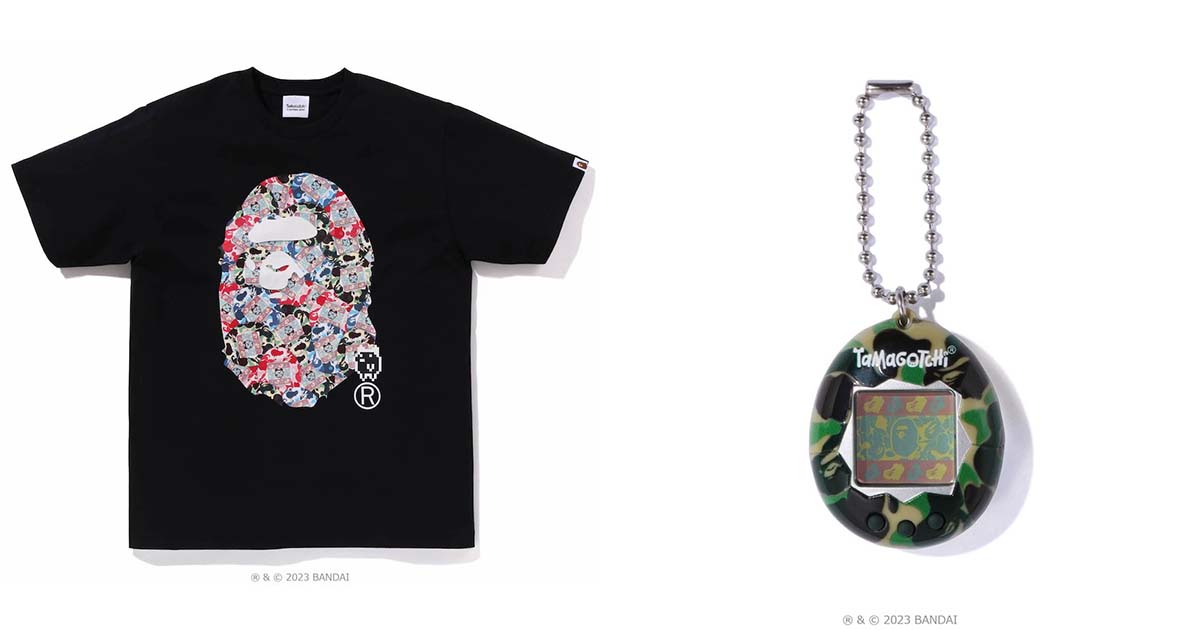 たまごっち”と「ア ベイシング エイプ®︎」がコラボ Tシャツや 