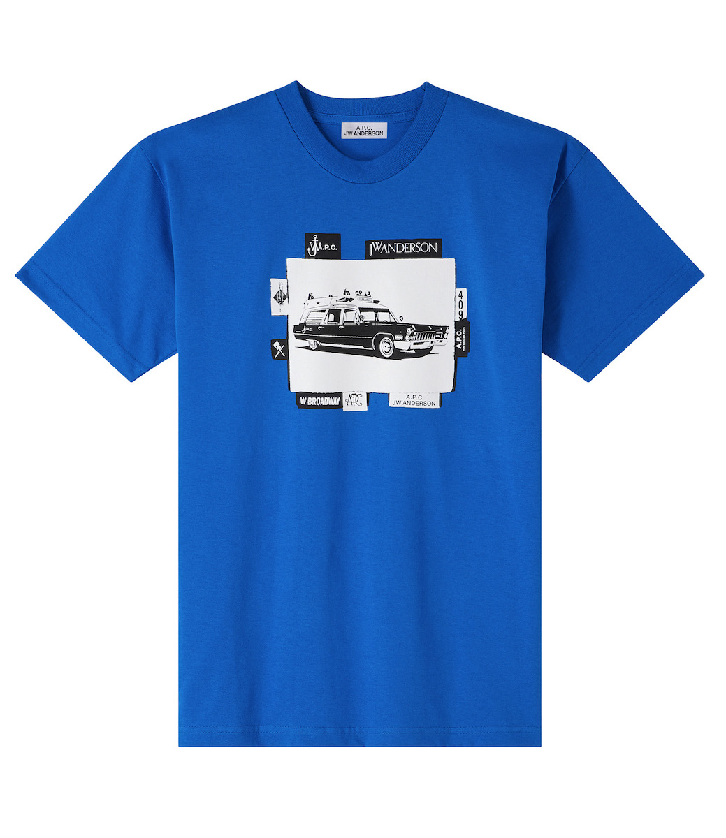 関税送料込【A.P.C.】A.P.C. ｘ JW Anderson コラボ Tシャツ 関税・送料込 APC × JW ANDERSON WHITE COTTON Tシャツ (A.P.C.
