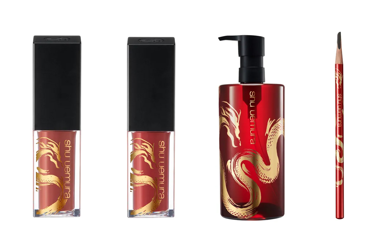 シュウ ウエムラ」「アナ スイ」「ボビイ ブラウン」の辰モチーフで祝