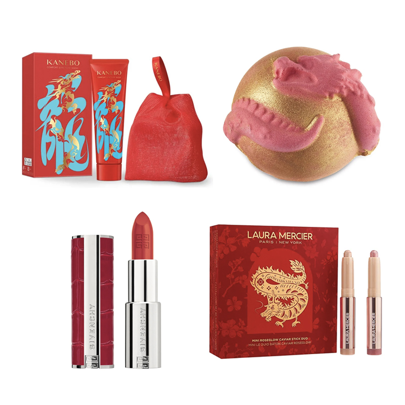 2024年新春コスメ】龍×赤の限定デザイン“ドラゴンコスメ”が勢揃い アイ