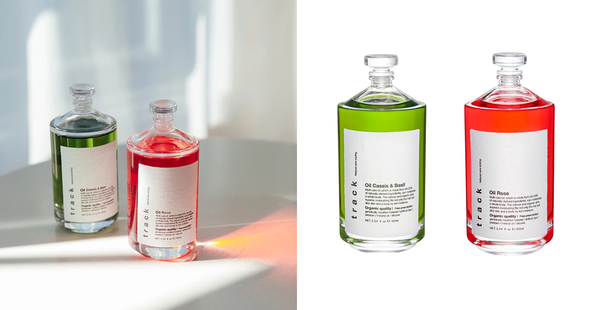 トラック オイル カシス＆バジル、ローズ 90ml セット販売  