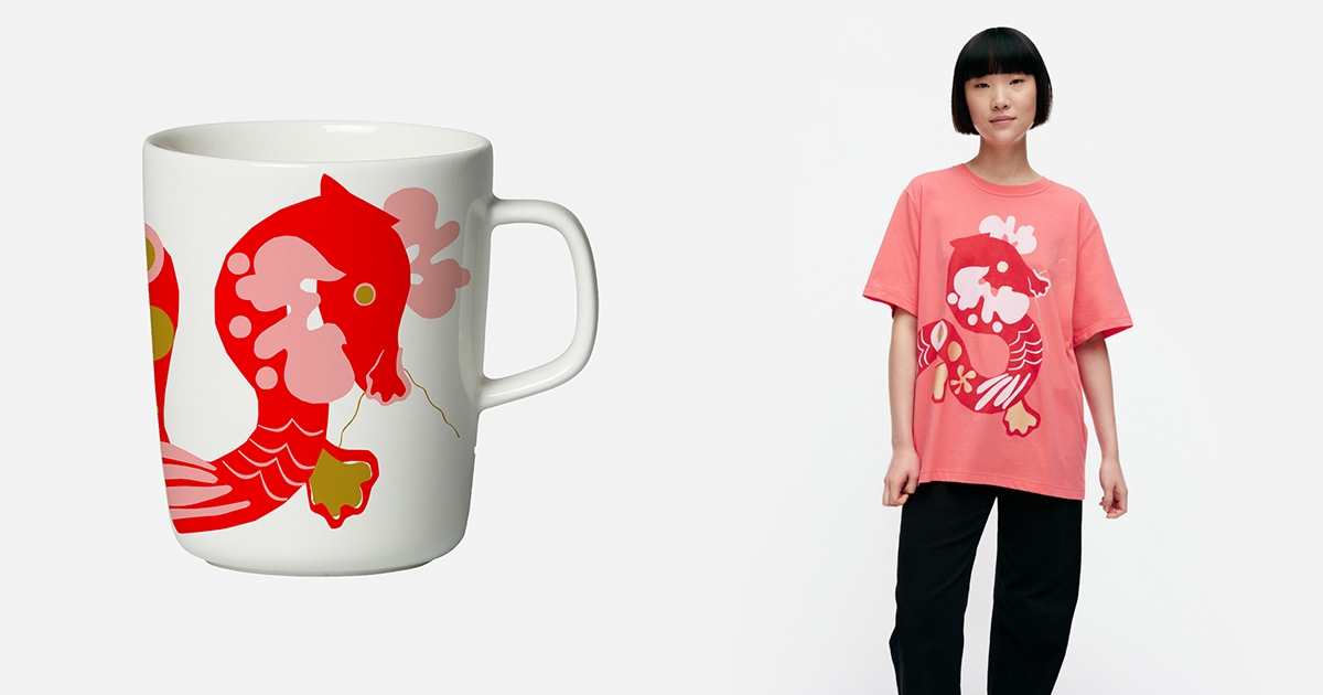 マリメッコ」が2024年の干支・辰モチーフのコレクションを発売