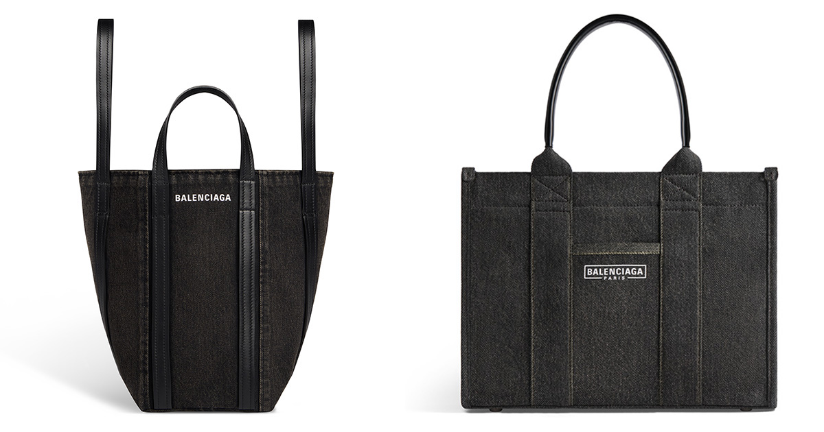 「バレンシアガ」が日本限定のブラックデニム製バッグを発売