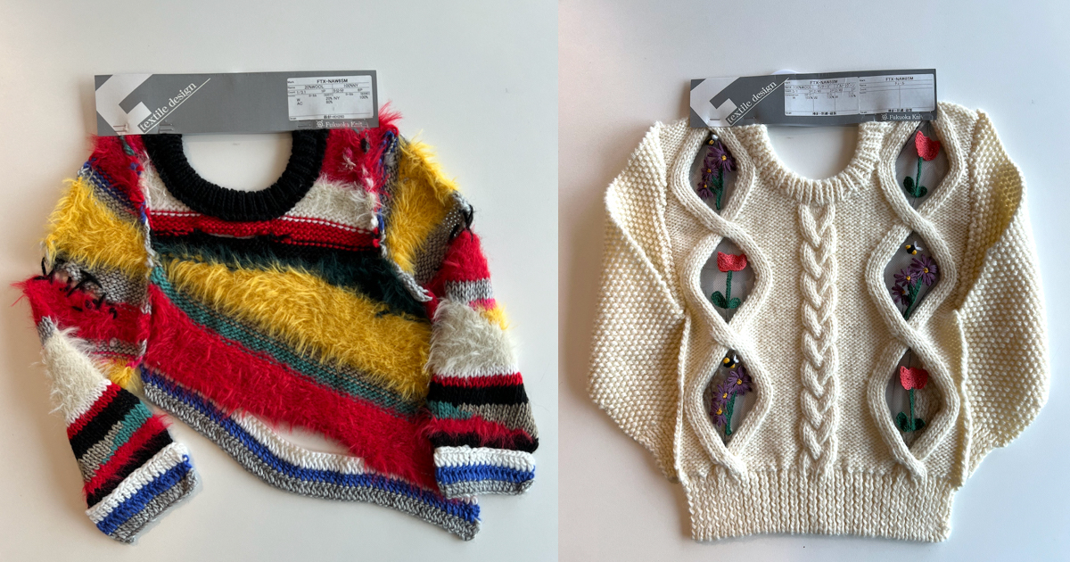 日本のファッションデザイナーの“腹心” 福岡ニットがアップサイクルを