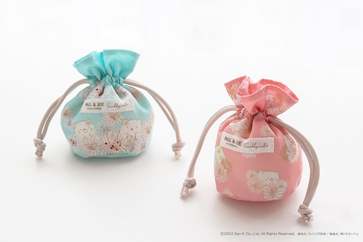 ポール&ジョー　すみっコぐらし PAUL & JOE ACCESSOIRES』と『すみっコぐらし』のコラボハンカチ