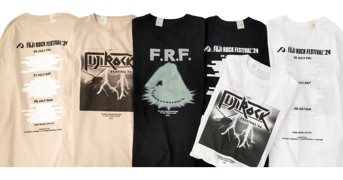 N.ハリウッド」が「フジロック」と再コラボで“17年前のTシャツ”を復刻 