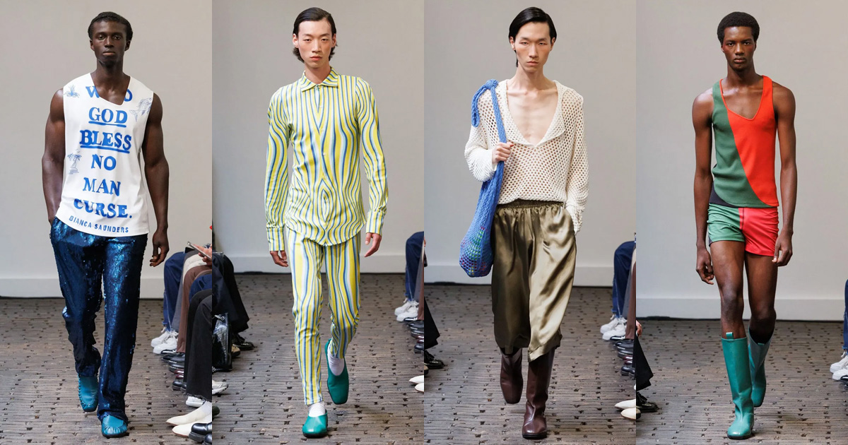 ルック】「ビアンカ サンダース」2025年春夏メンズ