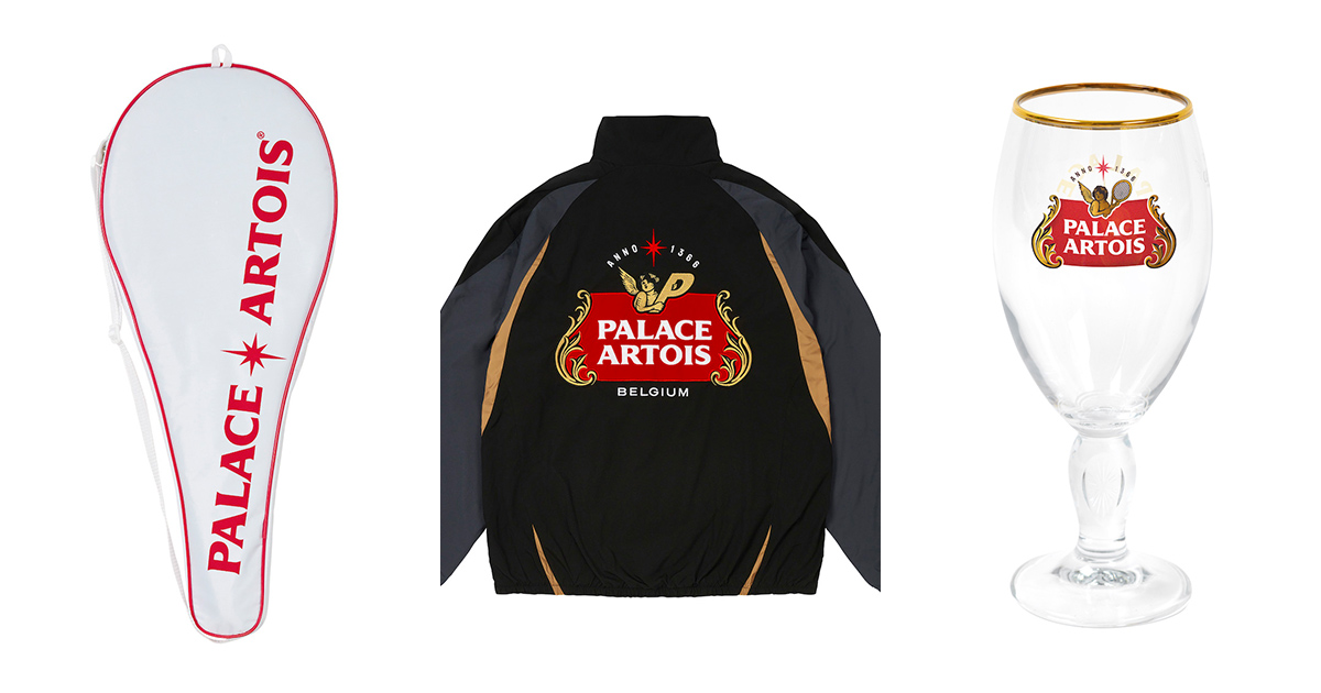 PALACE x Stella Artois パレス x ステラ アルトワ パレス」が「ステラ アルトワ」とコラボ “テニスとビールを