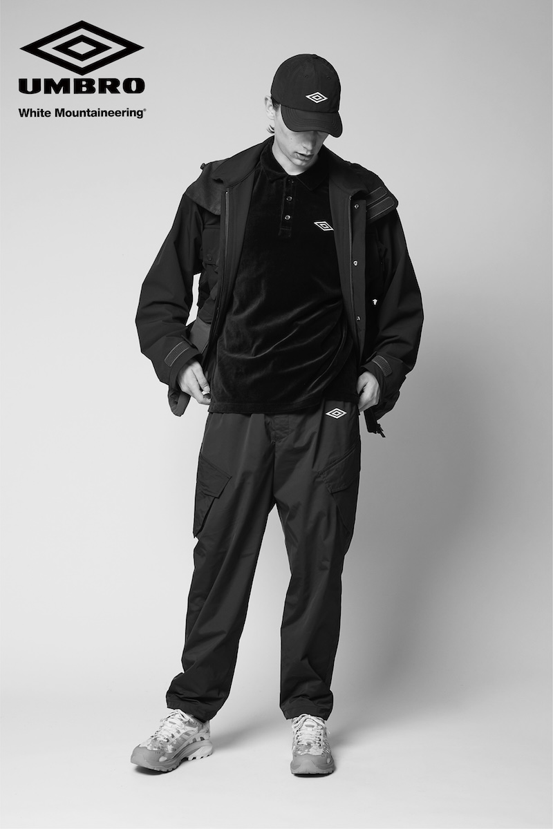 極美品　White Mountaineering UMBRO ベロア　ポロ ギャラリー：BLKホワイトマウンテニアリングとアンブロが初