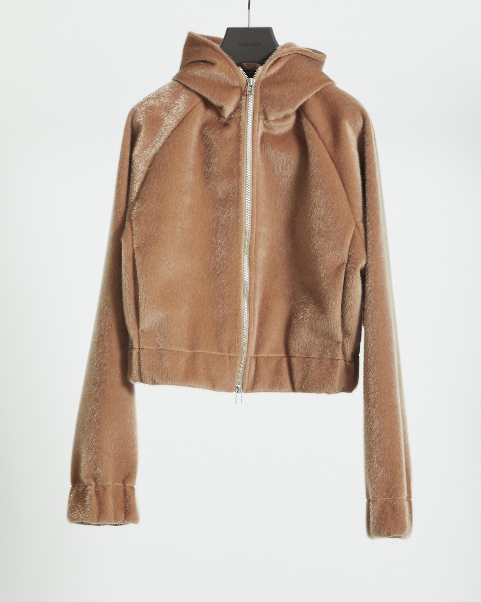 ユナイテッドアローズ　ATTISESSION シャツパーカー WEB限定 WARDROBE SMART】ダブルニット スウェット パーカー