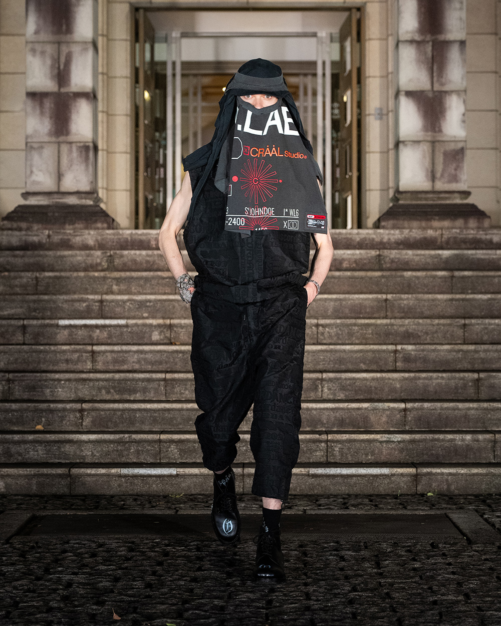 PLEATS PLEASE カットソー イッセイミヤケ プリーツ加工 総柄 長袖