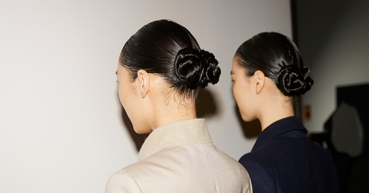 ミラノコレのキャットウォークに見る最新ヘアトレンド お団子ヘアは