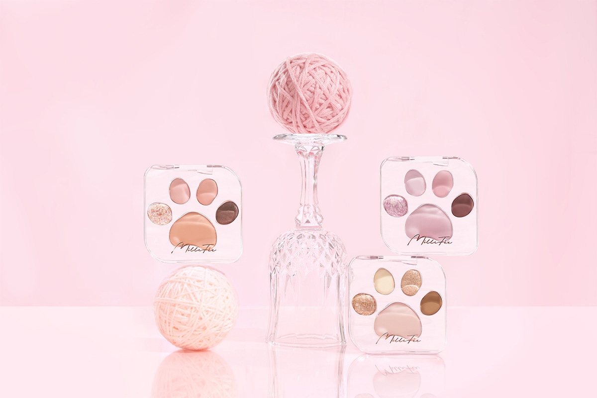 【おまとめ2点】COLORROSE ミニチュア/MilleFée ミニチュア ミルフィー」の“肉球パレット”に新3色追加 ミニチュアカプセル