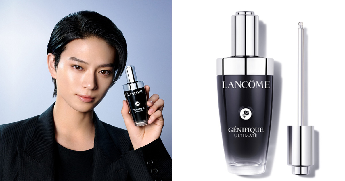 岩瀬洋志が「ランコム」の“ジェニフィック アルティメ セラム”の