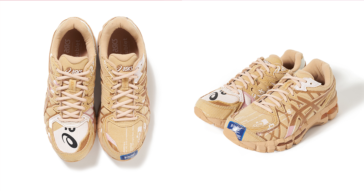 アシックス」と「ダブレット」が初コラボ シューズボックスに着想を得