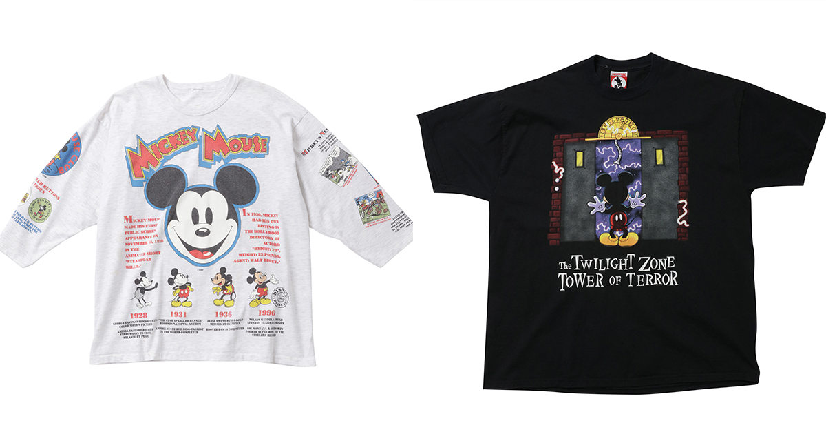 ディズニーの古着を中心に約350枚集めた“みんなのファンタジーTシャツ 
