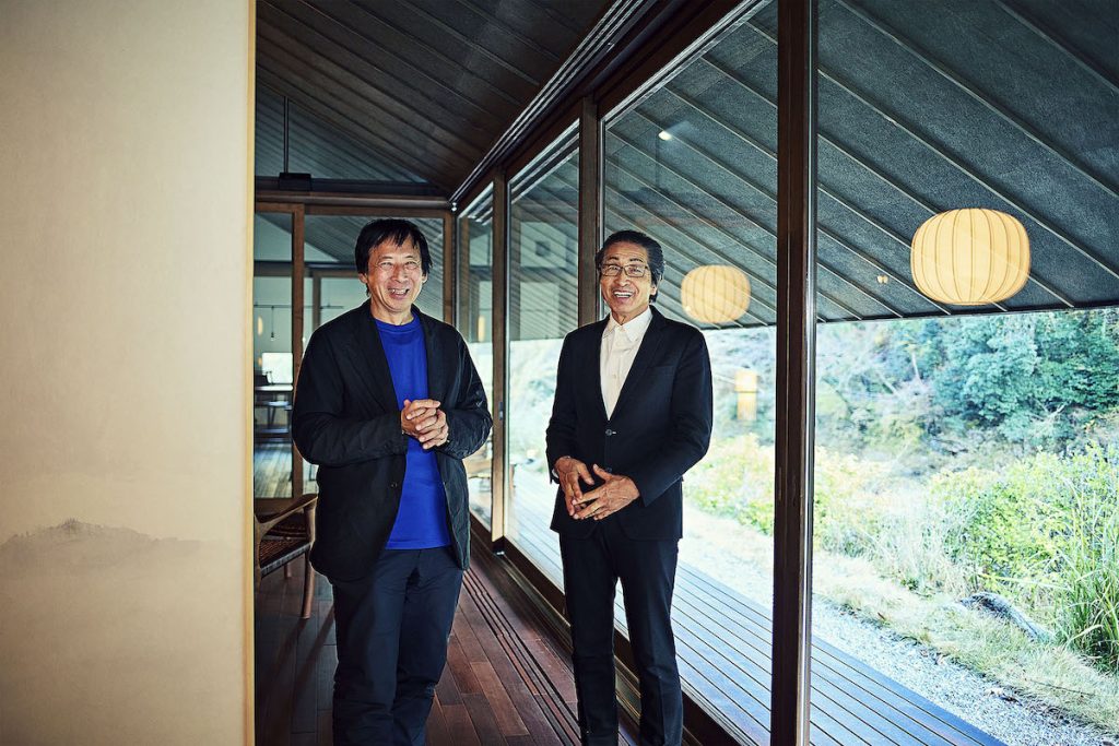 （右）髙水謙二／「風姿」オーナー （左）手塚貴晴