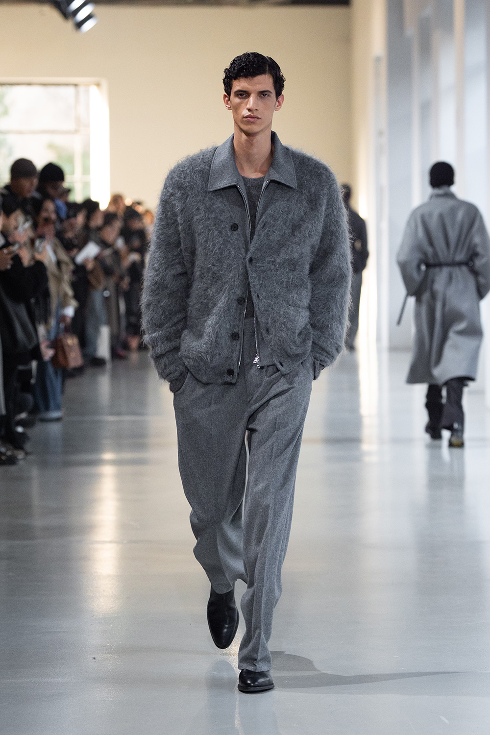 SAINT LAURENT　25SS　ルック27　ストライプバギーパンツ SAINT LAURENT 25SS ルック27 ストライプバギーパンツ サンローラン