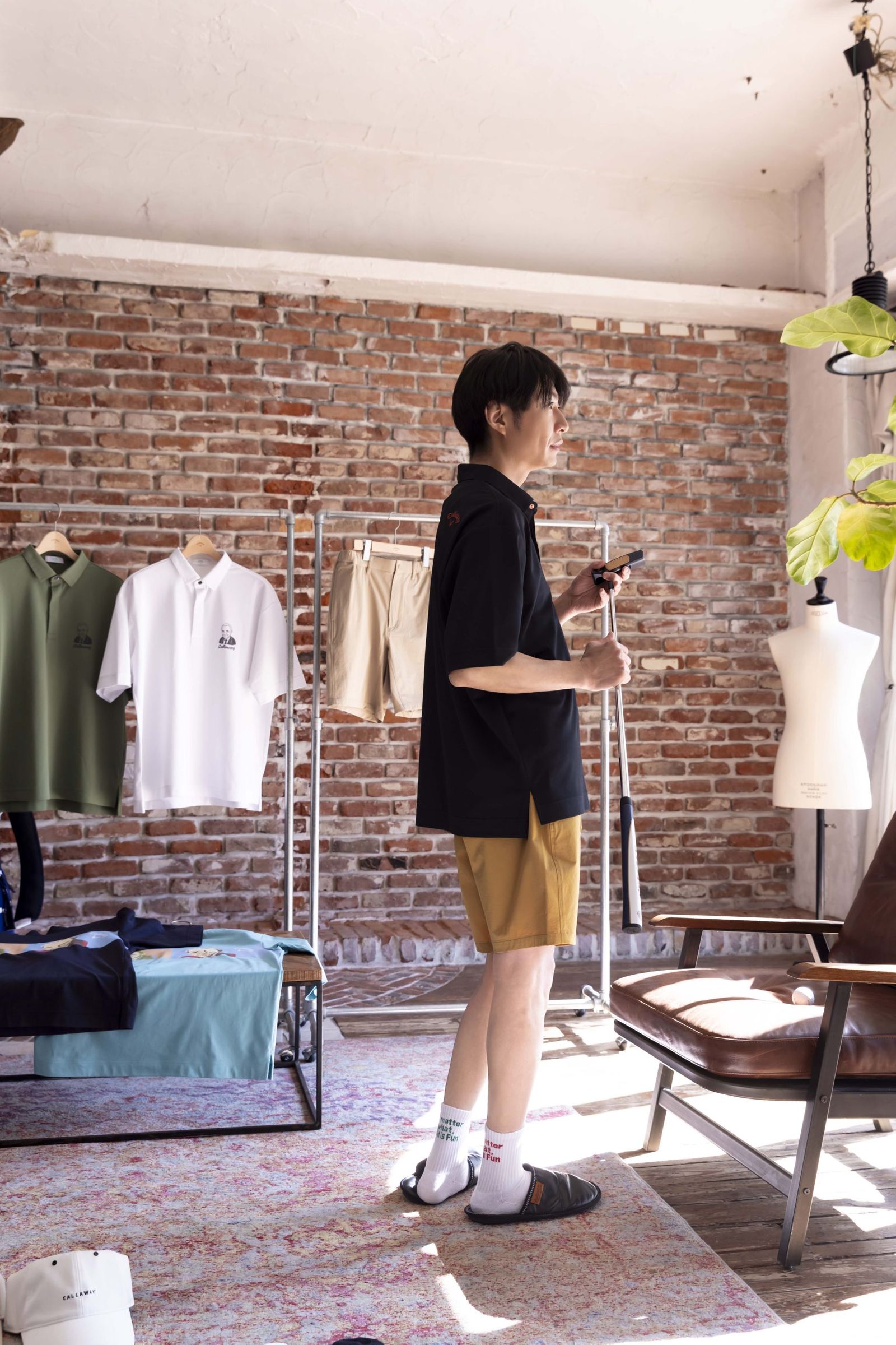 キャロウェイ　ゴルフ　メンズウェア　モックネック　Lサイズ　相葉雅紀さん広告着用 キャロウェイ ゴルフ メンズウェア モックネック Lサイズ 相葉雅紀さん