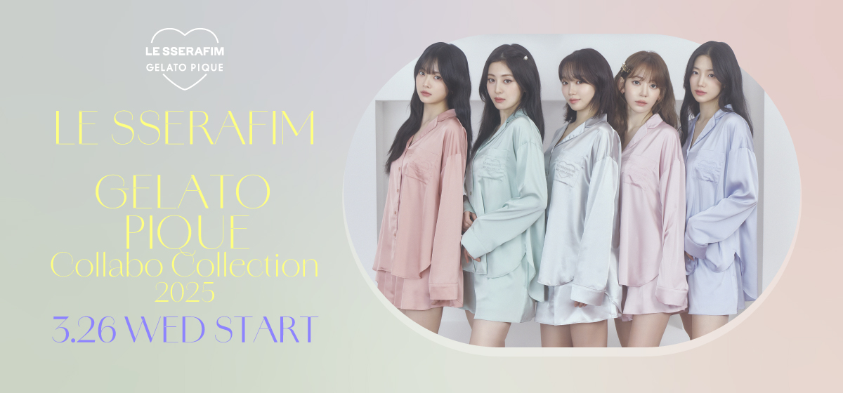 韓国限定 ジェラートピケ Le Sserafim ルセラフィム セットアップ gelato pique（ジェラート ピケ）】9/4 韓国フラッグシップ