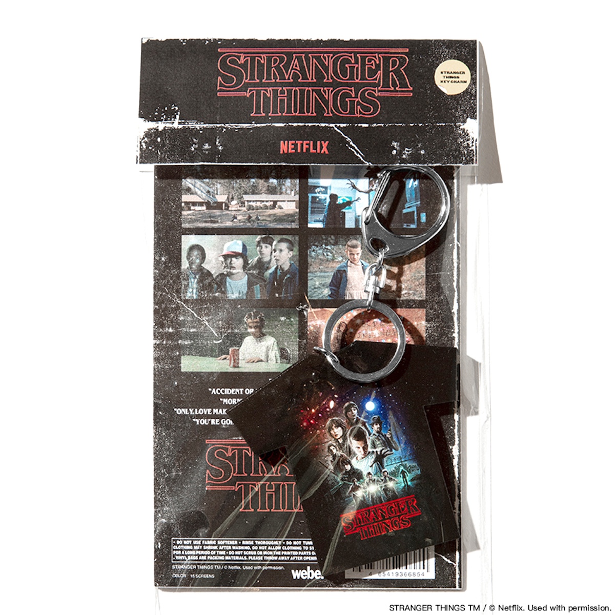 Stranger Things × weber] T shirt with Special