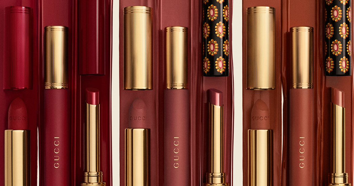 グッチ」の象徴的レッドカラーが進化 3つの質感で魅せるリップ