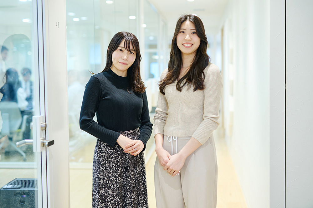 (左)安藤翠/西川 研究開発室 東京オフィス 日本睡眠科学研究所(右)田尻和香/西川 商品第4部第1課