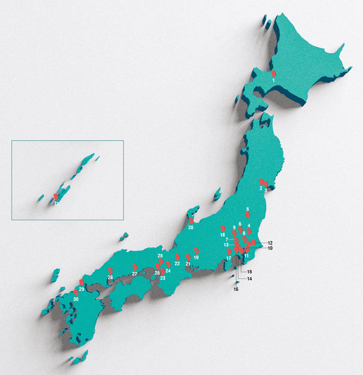 全国に31施設