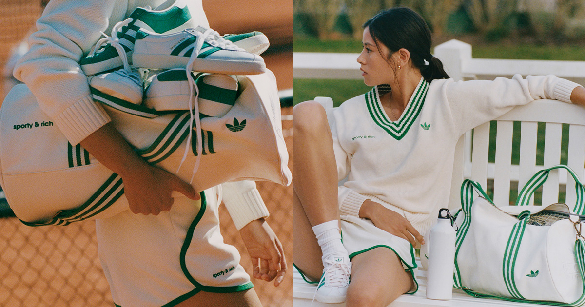 adidas sporty&richコラボポロシャツ