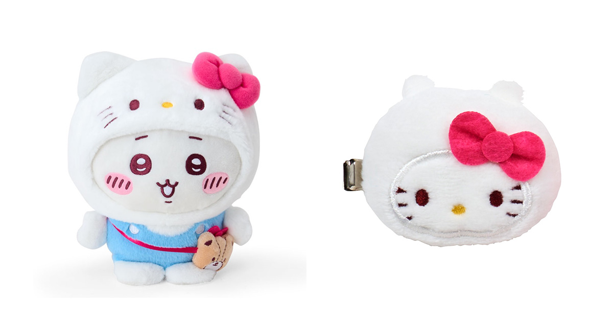 サンリオ×ちいかわ ふわもこ“なりきり”コスチュームを着た全21