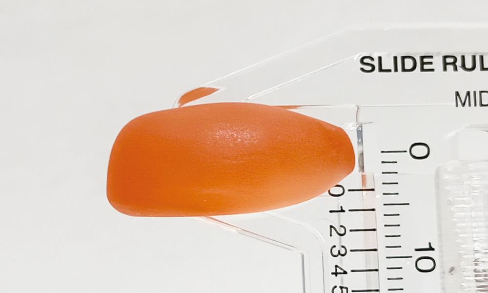 もとは9mmで、4mm押し込めたので弾力は4