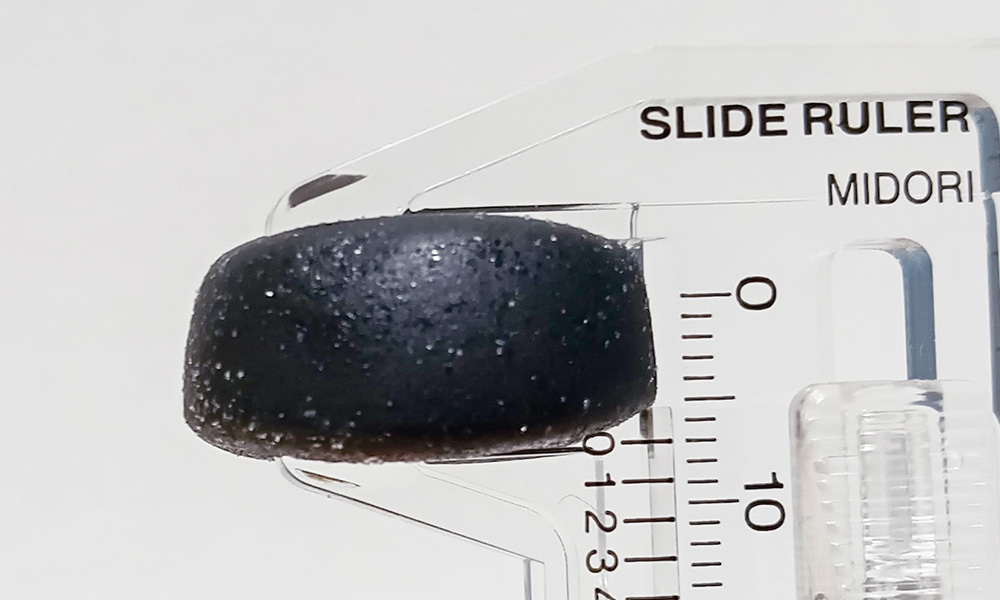 もとは15mmで、2mm押し込めたので弾力は2