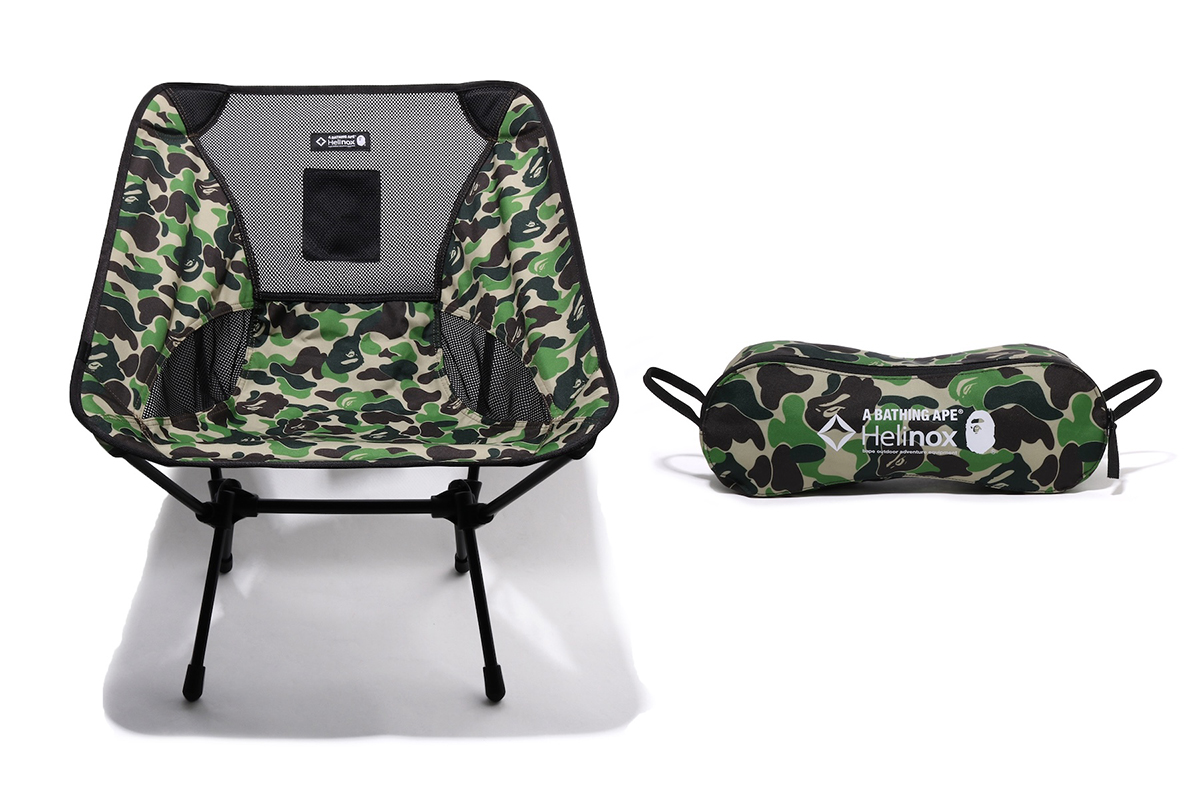 半額sale - タイムセールをお見逃しなく ア ベイシング エイプ®」が「ヘリノックス」とコラボ アウトドア テーブル・チェア・ハンモック