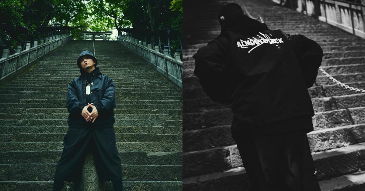 KREVA×ALMOSTBLACK コラボパーカー（グレー） KREVA×ALMOSTBLACK コラボパーカー（グレー） KREVA×ALMOSTBLACK