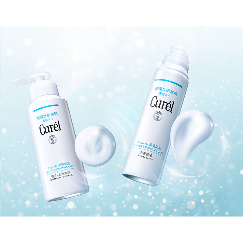 キュレル」が炭酸泡の美容液＆洗顔料を発売 乾燥性敏感肌の“くすみ悩み