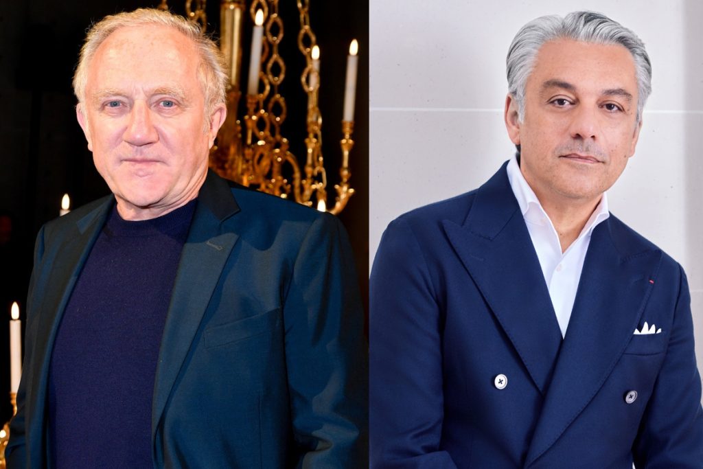 フランソワ・アンリ・ピノー＝ケリング会長兼CEO（左）、ルカ・デメオ＝ケリング次期CEO