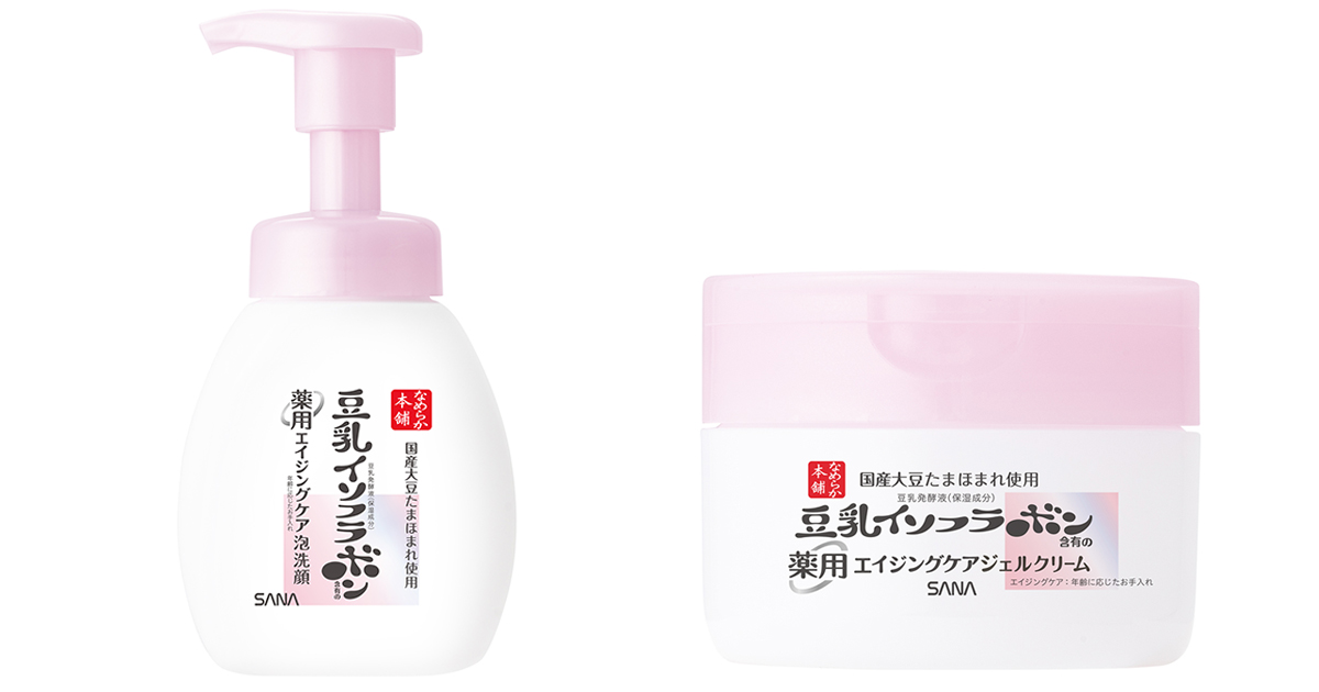 なめらか本舗」が薬用エイジングケア2種発売 くすみ対策の泡洗顔