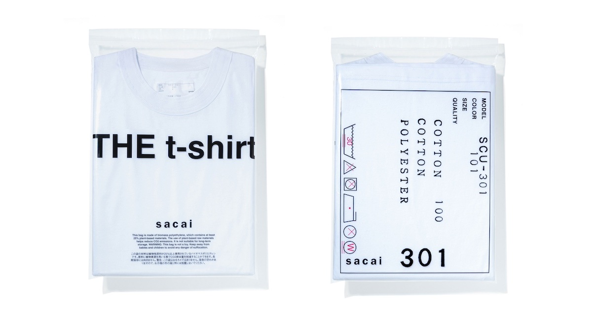 【関税込/最旬アイテム】sacai Hybrid Cotton Tシャツ サカイ」がブランド初のパックTシャツを青山店限定で発売 - WWDJAPAN