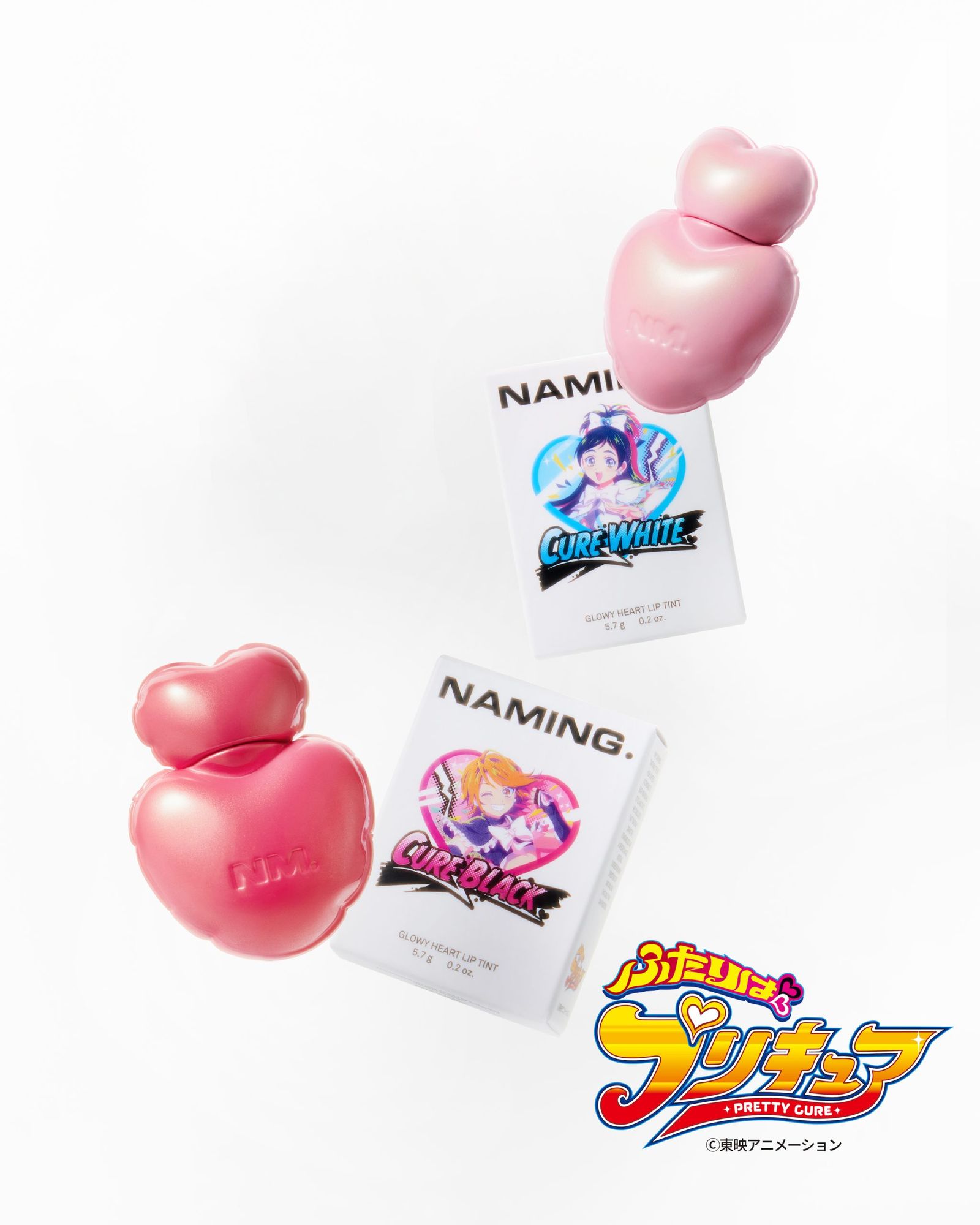 ネーミング×ふたりはプリキュア コラボ クッションファンデーション2種リップ2種 ネーミング」が「ふたりはプリキュア」とコラボ リップと